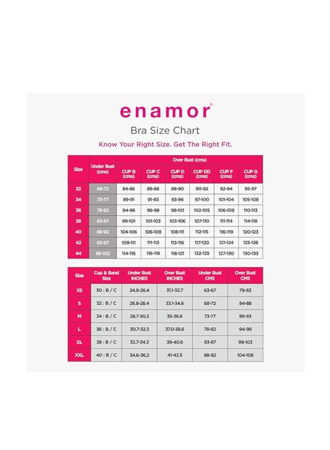 Enamor Women's Cotton Sports Bra - Low Impact, Non-Padded, Non-Wired, Full Coverage, Soft Hold Straps with Gentle Support - Image 2
