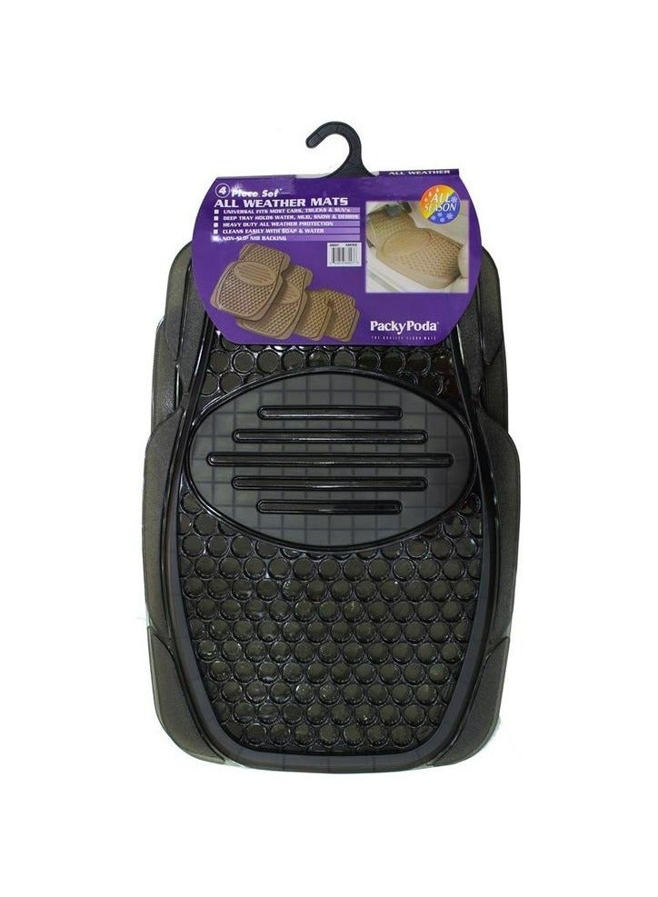 Packy Poda 4 Piece All Weather Car Floor Mat