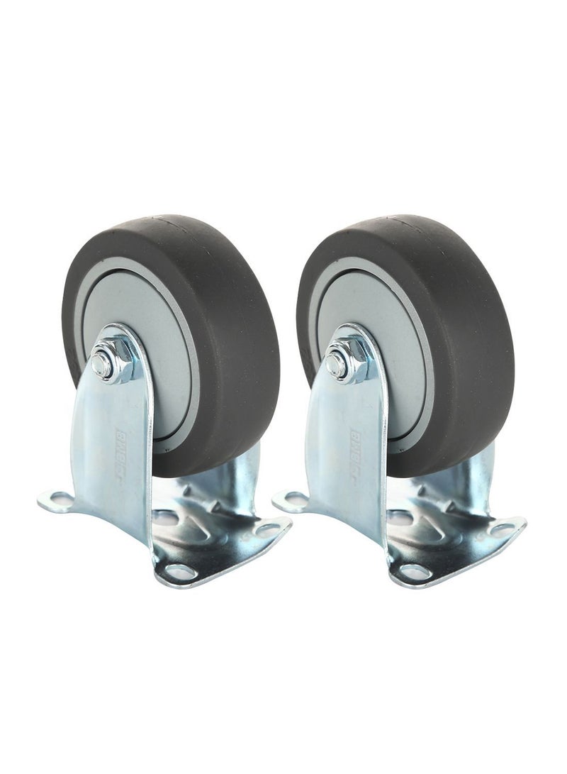 بي إم بي تولز طقم عجلات ثابتة متوسطة التحمل مكون من قطعتين مكون من قطعتين - 3 إنش - Image 1