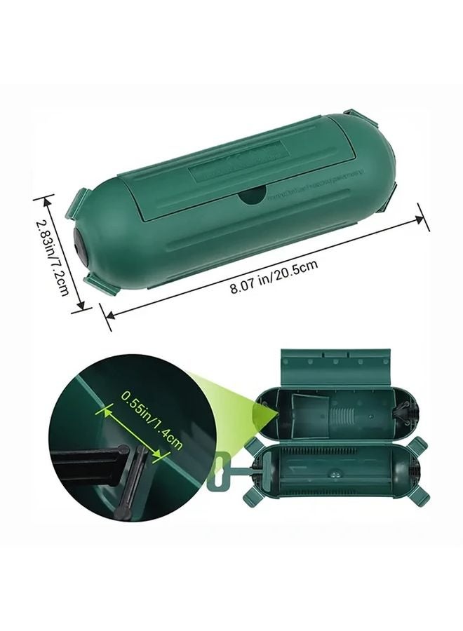 Green Outdoor Waterproof Junction Box With Extension Cord Sealed Shell Weatherproof Cover Capsule Power Socket - Image 4