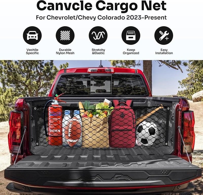 Canvcle Trunk Cargo Net for Chevy Colorado & GMC Canyon - Image 2