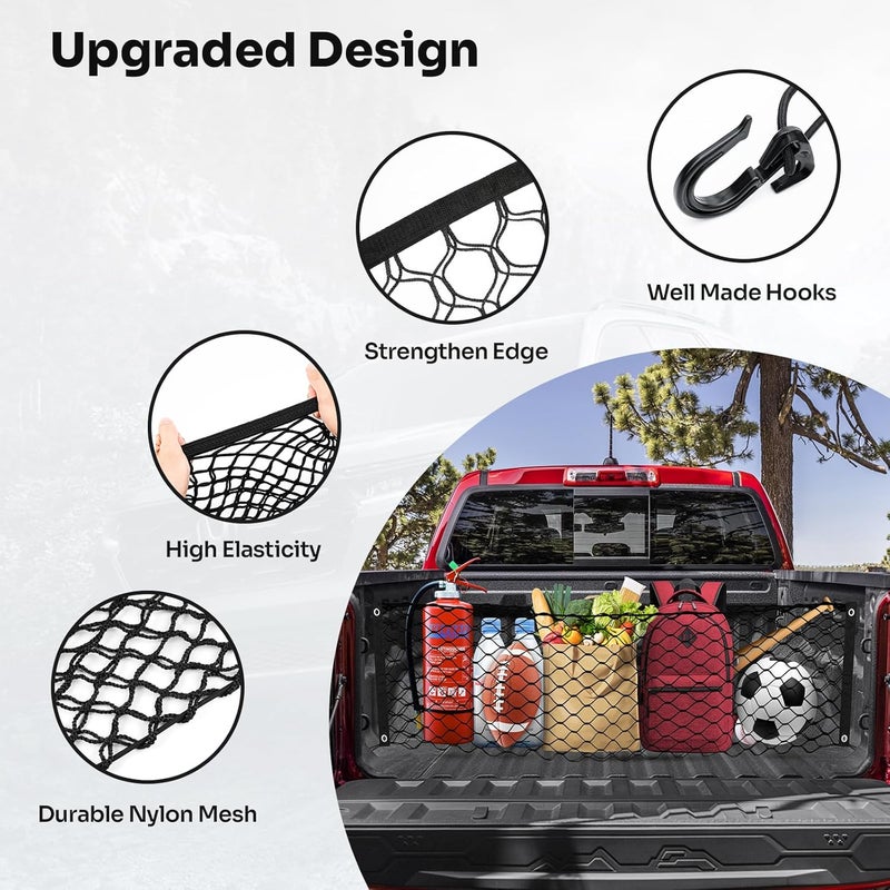 Canvcle Trunk Cargo Net for Chevy Colorado & GMC Canyon - Image 4