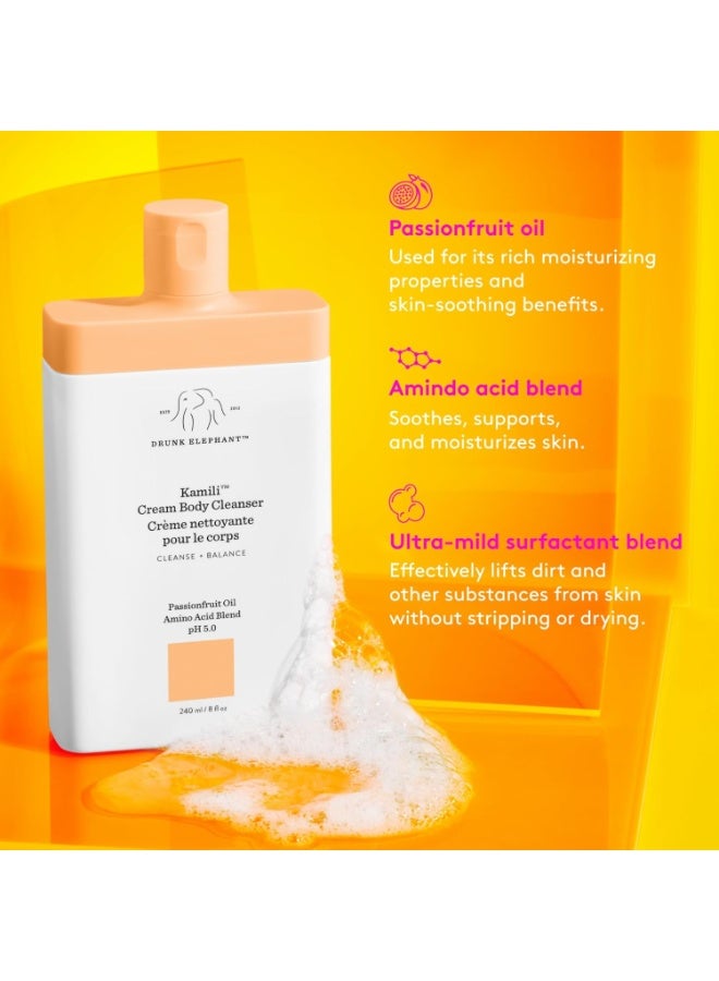Drunk Elephant Drunk Elephant Kamili Cream Body Cleanser - 240 ml/8 fl oz - Sulfate-Free Body Wash - Clean Clinical Skincare - Cruelty-Free - Free of Essential Oils, Silicones, and SLS - Image 2
