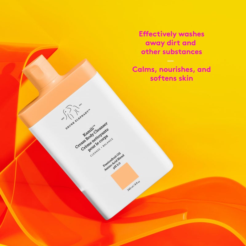 Drunk Elephant Kamili Cream Body Cleanser - 240 ml/8 fl oz - Sulfate-Free Body Wash - Clean Clinical Skincare - Cruelty-Free - Free of Essential Oils, Silicones, and SLS - Image 4