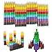 Huji Stacking Buildable 8 Colors Crayons Set Connect Stack and Build Sideways and Up Favorite Toys Kids Children Party Favors School Supplies Safe NonToxic Easy to Hold 24 - Image 3