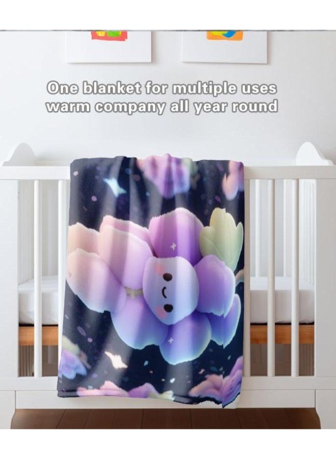 عام بطانية رقيقة من الفانيلا الكرتونية للأطفال والرضع (دافئة ومريحة، ومناسبة للنوم والألعاب) 70 سم * 100 سم - Image 3