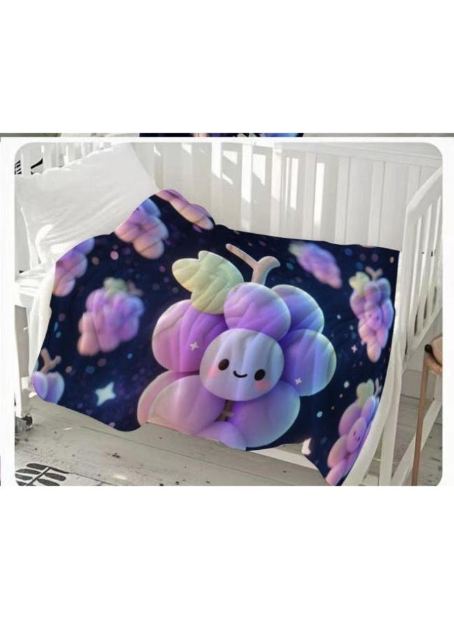 عام بطانية رقيقة من الفانيلا الكرتونية للأطفال والرضع (دافئة ومريحة، ومناسبة للنوم والألعاب) 70 سم * 100 سم - Image 2