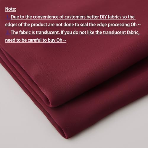 MaiMaiSuan 60" Wide Wine Red Chiffon Fabric by The Yard Soft Sheer Fabric for Wedding Arch Draping Fabric,Bridal Wedding Dress Sewing DIY,3 Yards - Image 4