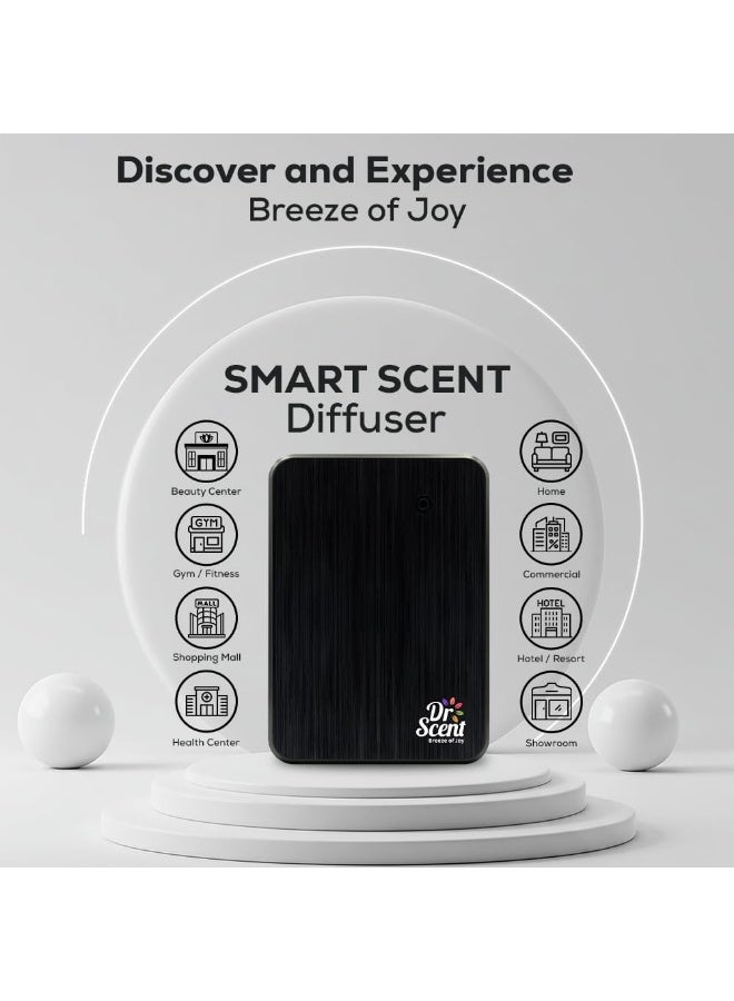 Dr Scent Smart Scent Essential Oil Diffuser Machine – Cold Air Nano Technology,Fragrance Diffuser for Home, Office & Small Spaces – Silent Mode, 200ml Capacity (Black) - Image 4