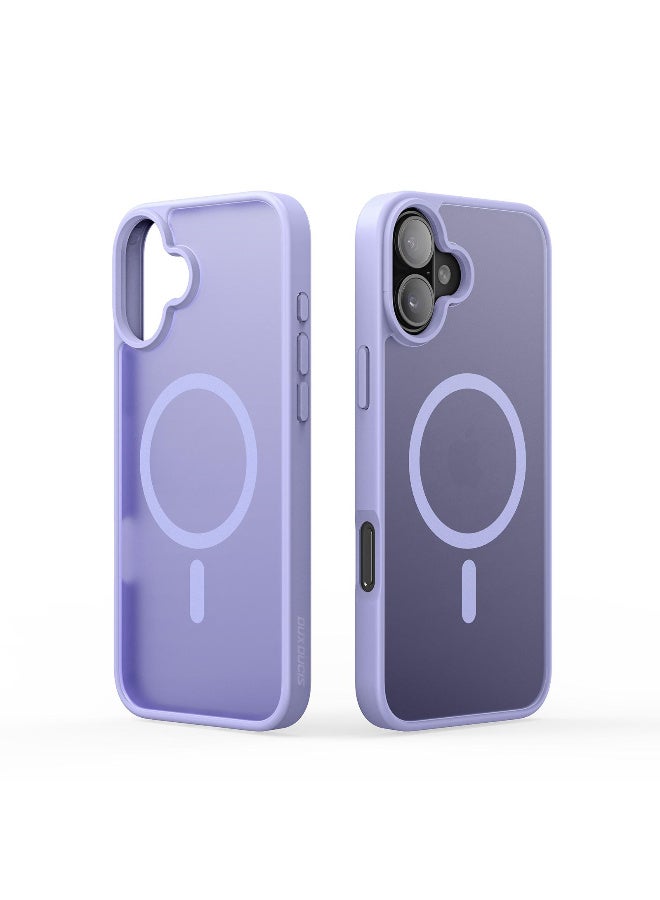 DUX DUCIS Yind Series Cover for the iPhone 17 mobile phone a slim, TPU Hybrid PC MagSafe  cover made of TPU, polycarbonate silicone - Light Purple - Image 2