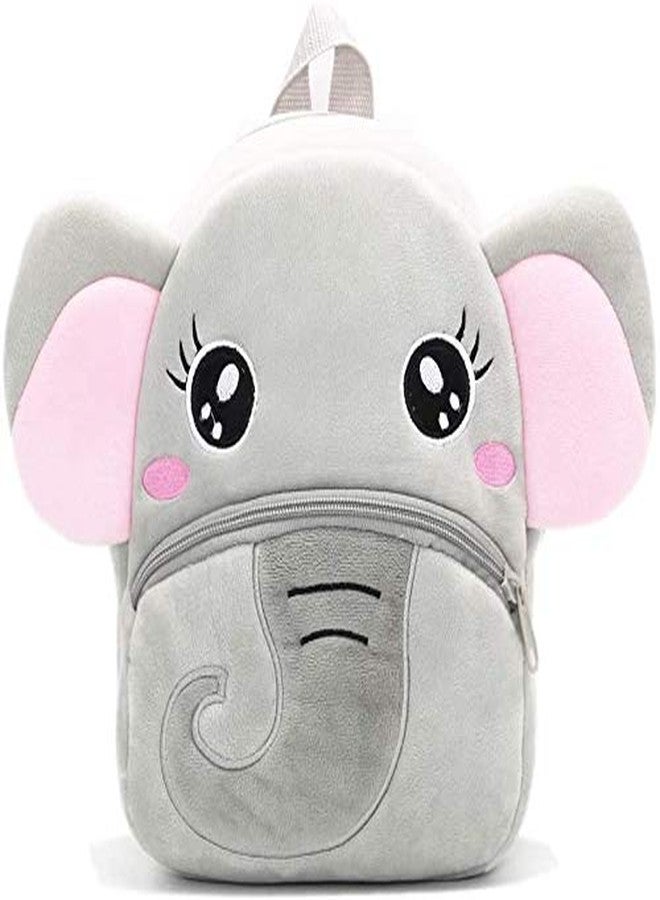 blue tree Kids School Bag Soft Plush Backpack Cartoon Bags Mini Travel Bag for for Girls Boys Toddler Baby Cute Dog & Baby Elephant - Image 3