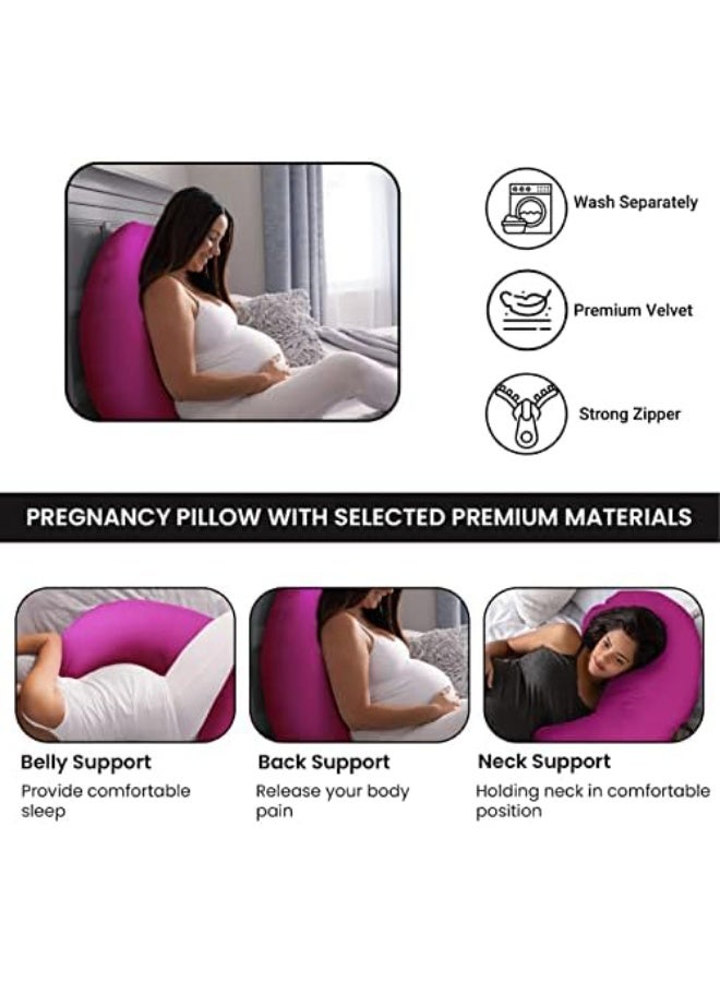 Moro Moro Moro Pregnancy Pillow For Side Sleeping, Portable Washable Maternity Pillow For Pregnancy - Image 5