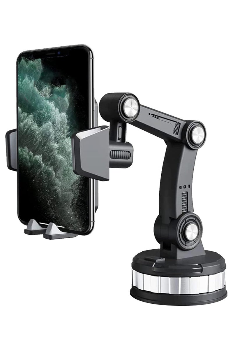 Car Mobile Holder Mount, Super Suction & Stable, Universal Hands-Free Cell Phone Holder for Car Dashboard Windshield Car Mount for iPhone, Samsung & All Smartphones & Cars - Image 1