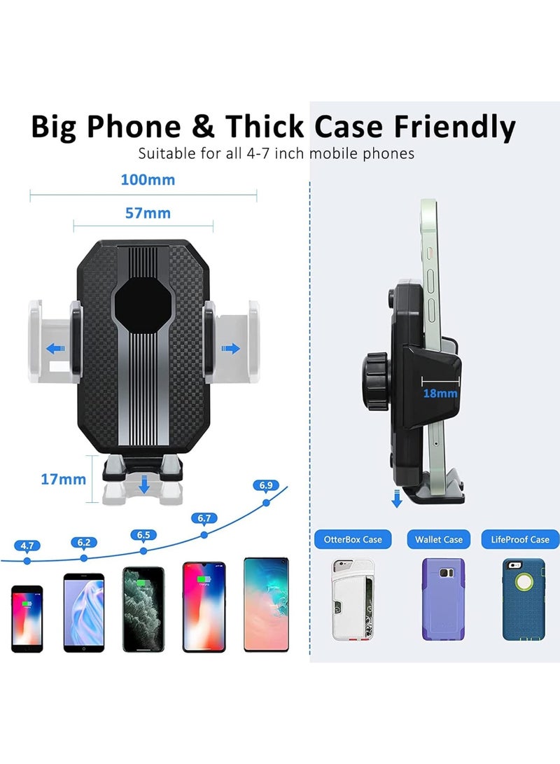 Car Mobile Holder Mount, Super Suction & Stable, Universal Hands-Free Cell Phone Holder for Car Dashboard Windshield Car Mount for iPhone, Samsung & All Smartphones & Cars - Image 4