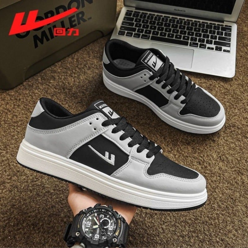 Warrior Men''s Shoes 2026 Spring and Autumn New Black Dirt-Resistant Waterproof Middle School Student Sports Shoes Women''s White Sneakers Couple''s Skate Shoes - Image 3
