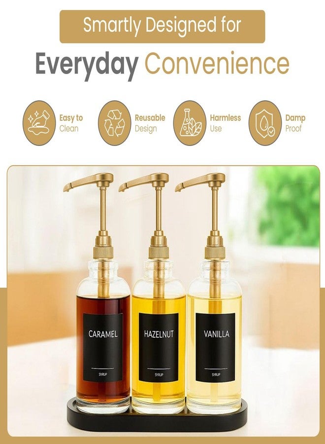 vigor path Syrup Pump for Coffee Syrup Bottles - 6-Pack Dispenser Pumps Fits 750ml / 25.4 oz Flavoring Syrup Bottles - Compatible with Torani & More - Gold Coffee Syrup Dispenser Pump for Home & Cafe Use - Image 4