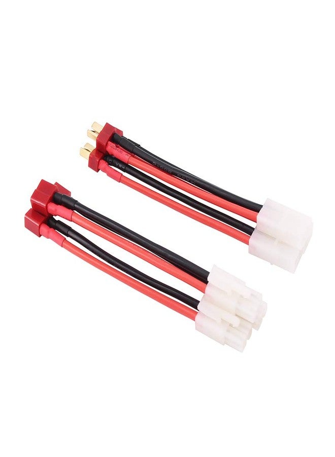 OliYin 3pairs Compatible with Big Tamiya to T Plug T-Plug Male Female 14awg 3.93inch Soft Silicone Wire Switch Cable Connector(Pack of 3) - Image 1