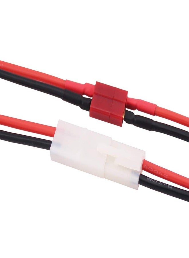 OliYin 3pairs Compatible with Big Tamiya to T Plug T-Plug Male Female 14awg 3.93inch Soft Silicone Wire Switch Cable Connector(Pack of 3) - Image 4