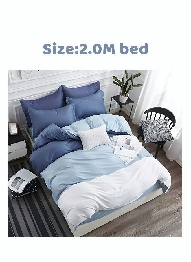 4PCS Bedding Set Skin Friendly and Simple Cotton Material Including Sheets Duvet Cover and 2 Pillows - pzsku/Z63EEF69948AE9A4B319BZ/45/_/1710481519/11d634de-dc1e-482f-b8a5-16ba97c237cf