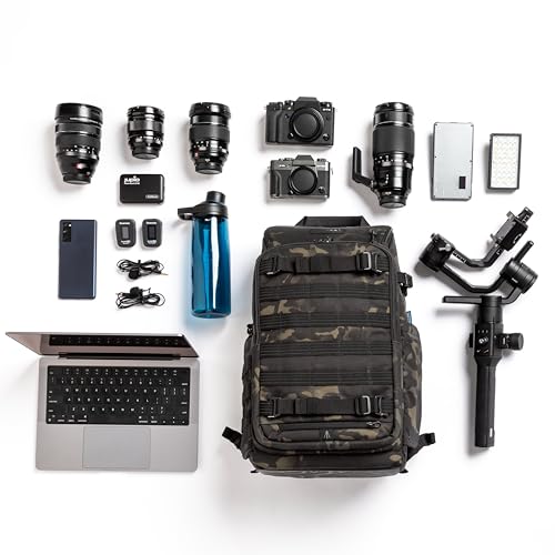 Tenba Axis v2 20L Camera Backpack for DSLR and Mirrorless Cameras and Lenses Plus a 14-inch Laptop – Multicam Black (637-755) - Image 3