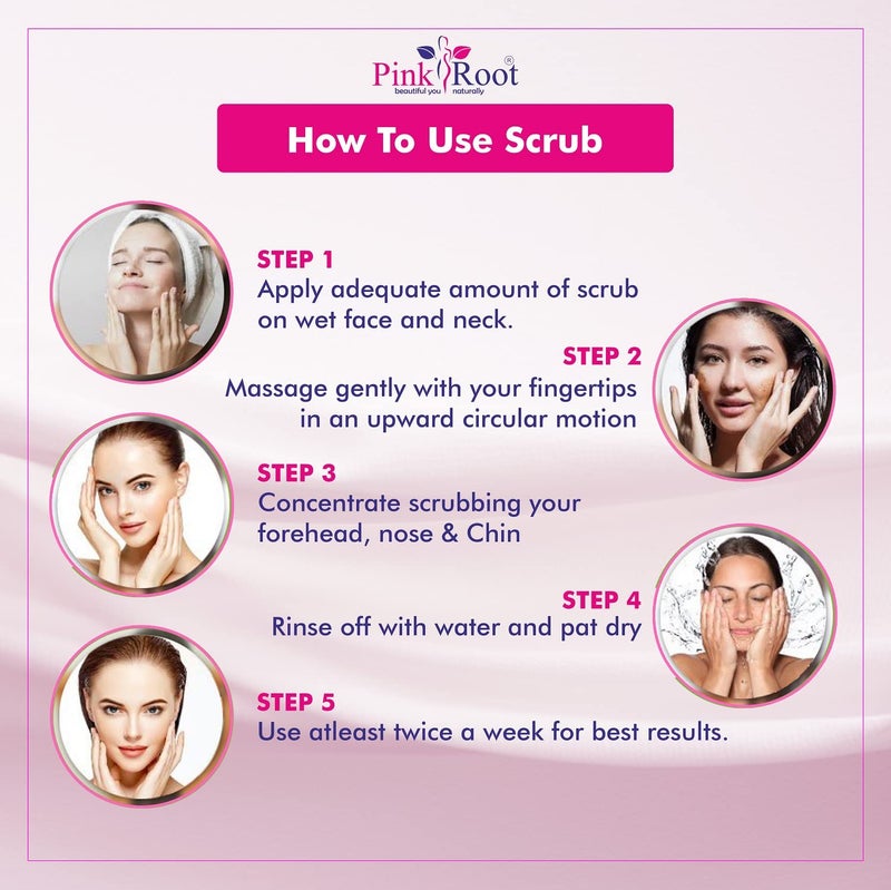 Pink Root Cucumber Scrub 500gm With Papaya Scrub 500gm - Image 4