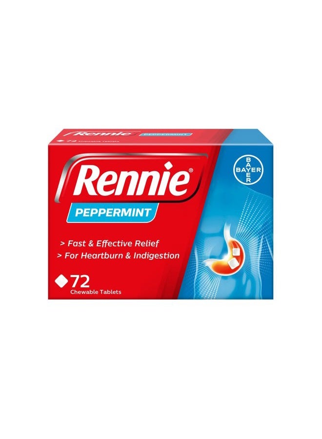 RENNIE أقراص النعناع 72 - Image 1