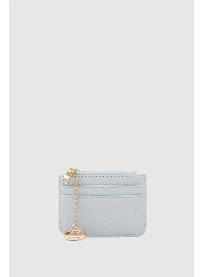 Shule Bags  Nook Zipper Charm Cardholder Baby Blue for Women | Best Price UAE