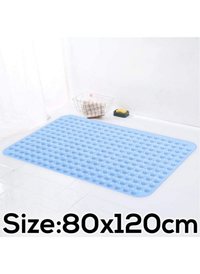 Lifekrafts Anti-Slip Shower Mat For Bathroom Floor Blue, 80X120 Cm (Accu-Pebble)| Bathroom Shower Mat |Anti-Skid Mat For Bathroom Floor  - Image 2