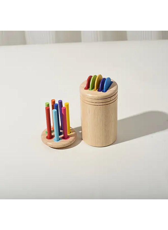 Wooden Sorting And Counting Toy For 3 6 Years Fine Motor Skills Development - Image 1