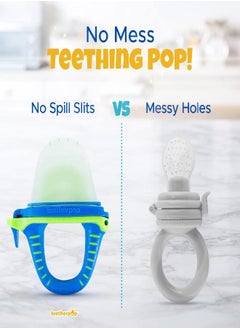 teetherpop No Mess Frozen Baby Teethers, Fill w/Breastmilk, Purees, Smoothies, Juice, USA Made, Medical Grade Materials, Soothie Pacifier, Baby Fruit Feeder, Teething Toys for Teething Relief - pzsku/Z63EF4AD8EF4557322626Z/45/_/1686567865/024ea3d1-9639-4475-b156-a9e63b90b530