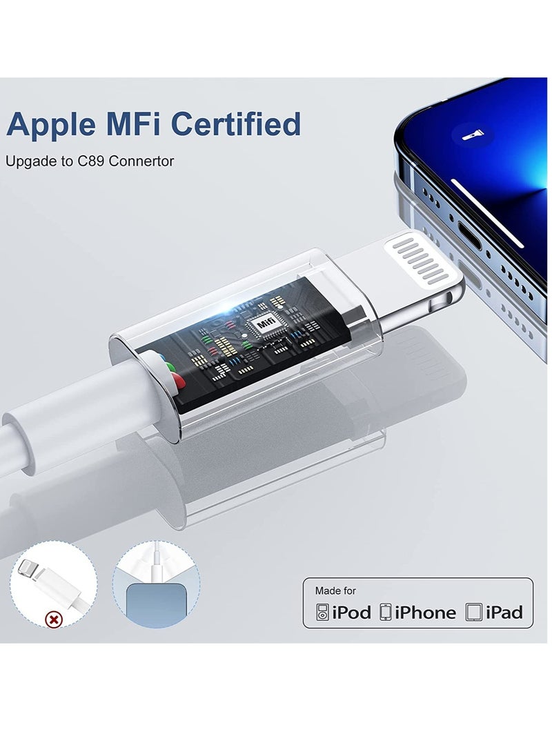 ELTRAZONE iPhone USB C Fast Charger Plug and Cable - [Apple MFi Certified] 20W Charging Power Adapter and 2M Original Lightning Cable Lead, Wall Charger for Apple iPhone 14 13/12/11/Pro Max/Mini/XR/X/8/7/iPad  - Image 3