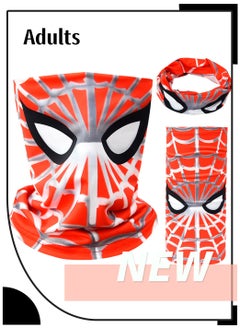 Spider-Man summer parent-child magic bandana neck scarf hundred change sunscreen face mask mask square scarf sweat absorbent breathable, adult models
