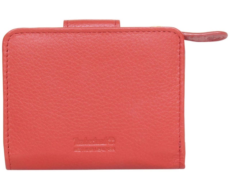 Timberland Women's Leather Rfid Small Indexer Wallet Billfold, Red, One Size - Image 4