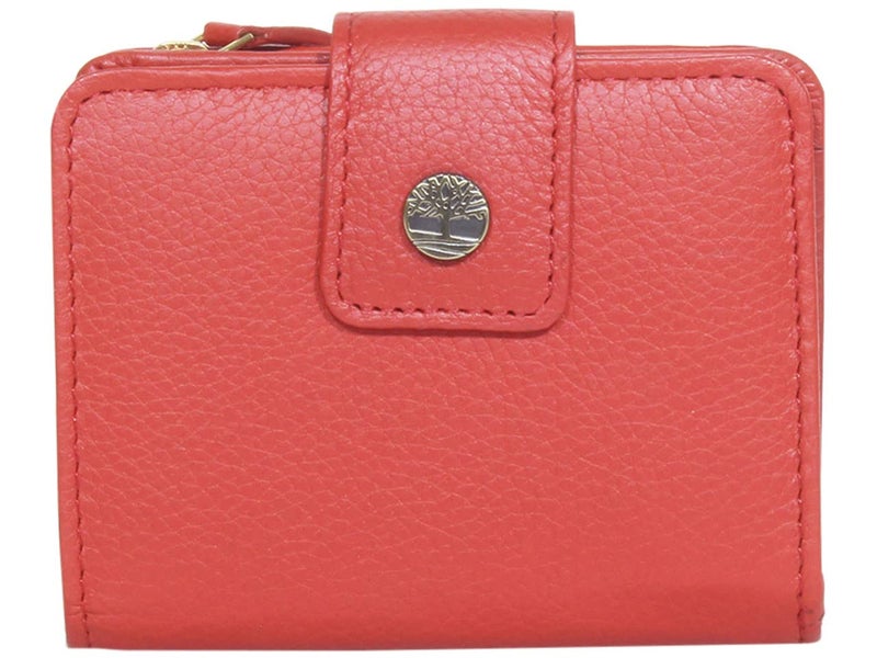 Timberland Women's Leather Rfid Small Indexer Wallet Billfold, Red, One Size - Image 1