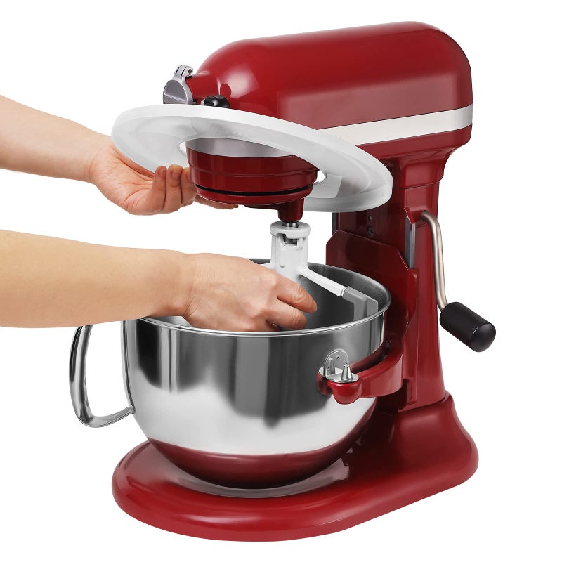 Reikame Mixer Bowl Lid Covers for KitchenAid 5.5-6 Quart Bowls - Stand Mixer Bowl Covers to Prevent Ingredients from Spilling, Fits Bowl-Lift Models KV25G and KP26M1X (2 Pack) - Image 2