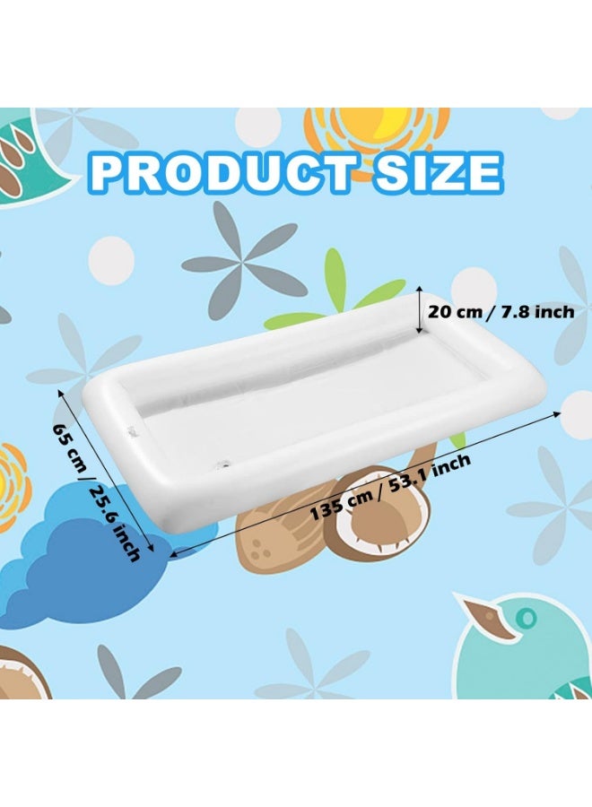 Inflatable Ice Serving Buffet Bar with Drain Plug - BBQ Picnic Pool Party Supplies Buffet Salad Food u0026 Drinks Tray for Party Picnic u0026 Camping - Image 2