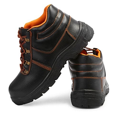 Neosafe Spark A5005 PVC Labour Safety Shoes, Size 6, Black - Image 3