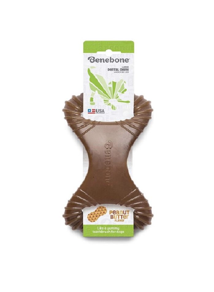 Benebone Peanut Dental Dog Chew Playing Toy Large - Image 1