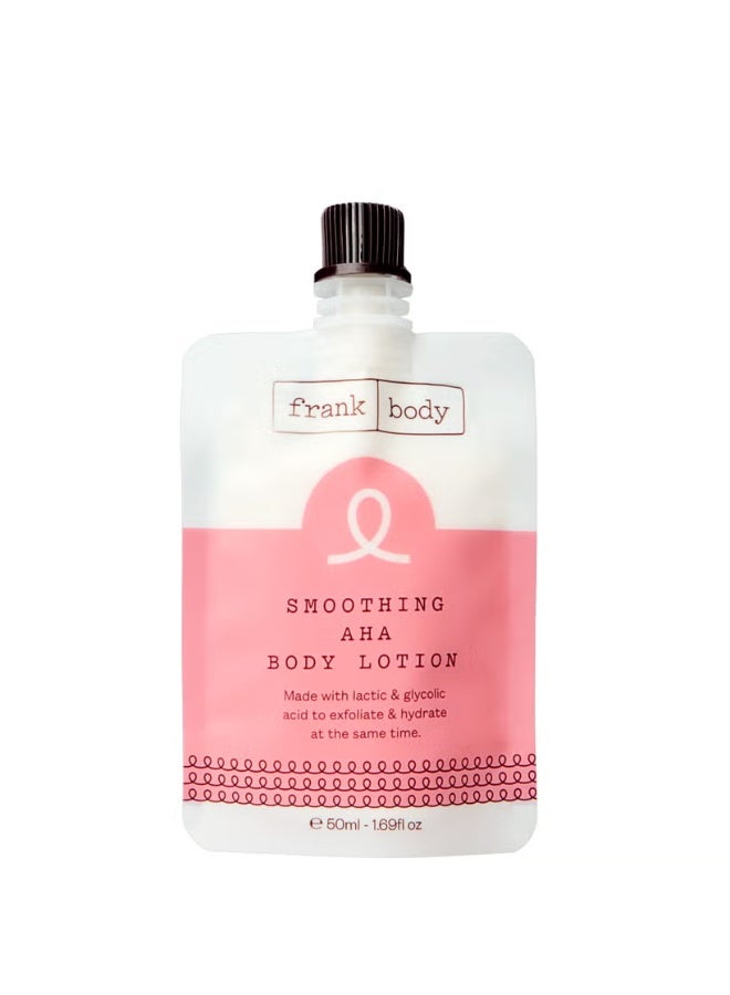 frank body Smoothing AHA Lotion 50ml - Image 1