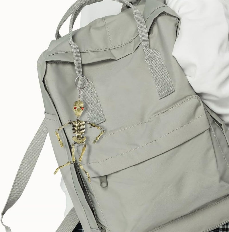 Rhode Island Novelty Skeleton Keychains - Pack of 12 with Red Jeweled Eyes - Image 3