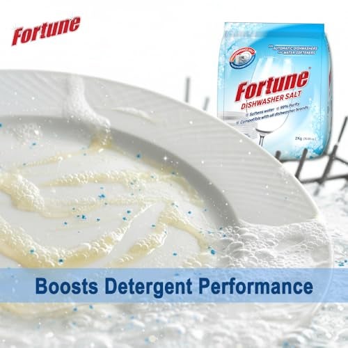 Fortune Dishwasher Salt - 1 Kg (Pack of 2) | Softens Hard Water & Prevents Limescale | Enhances Detergent Performance | For All Dishwashers | 2 Kg - Image 4
