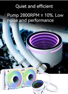 Generic New cpu water cooling radiator computer host temperature control desktop computer 360ARGB integrated water cooling fan  - Image 2