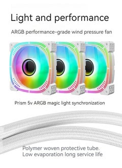Generic New cpu water cooling radiator computer host temperature control desktop computer 360ARGB integrated water cooling fan  - Image 3