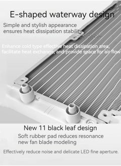 Generic New cpu water cooling radiator computer host temperature control desktop computer 360ARGB integrated water cooling fan  - Image 4