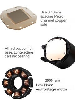 Generic New cpu water cooling radiator computer host temperature control desktop computer 360ARGB integrated water cooling fan  - Image 5