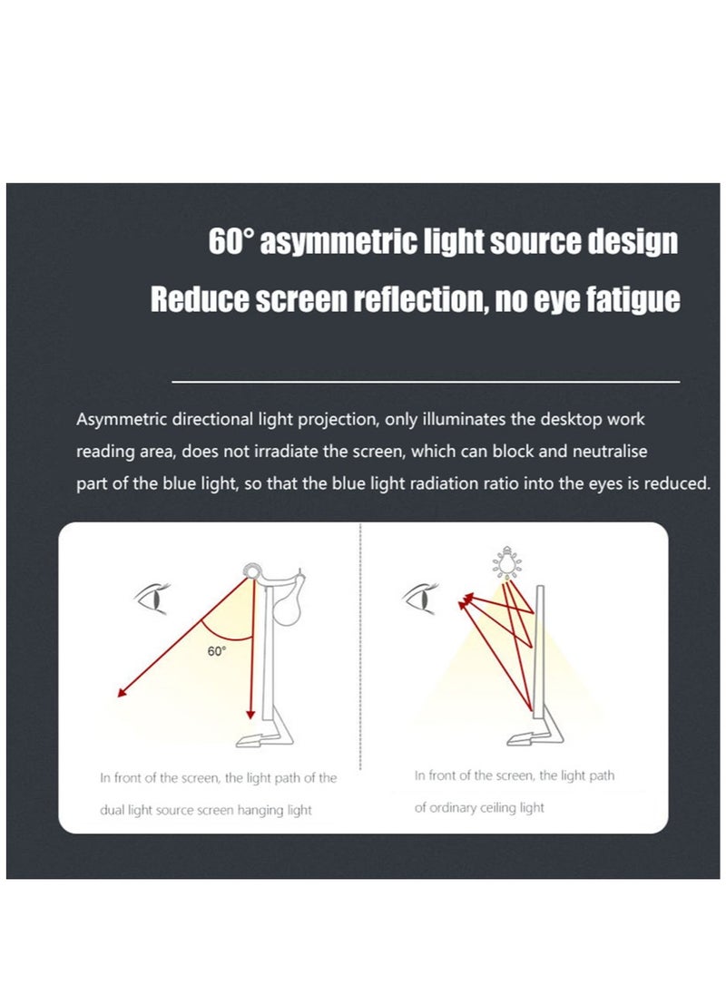 Arabest - Monitor Light Bar, Front and Back Lighting Asymmetric Light Source Remote Screen Hanging Lamp, Office Game led Monitor Hanging Lamp - Image 1