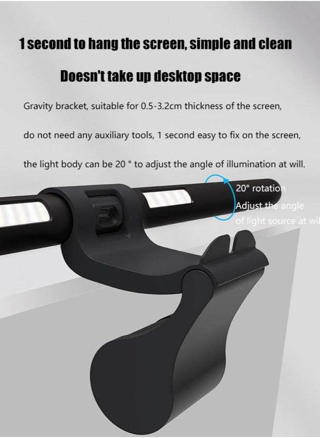 Arabest - Monitor Light Bar, Front and Back Lighting Asymmetric Light Source Remote Screen Hanging Lamp, Office Game led Monitor Hanging Lamp - Image 1
