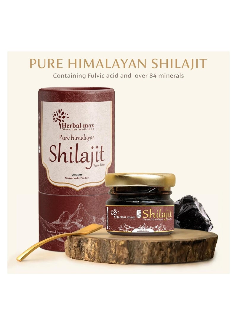 Herbal Max Herbal Max Discover Wellness pure Himalayan Shilajit 20 gm  - Image 2