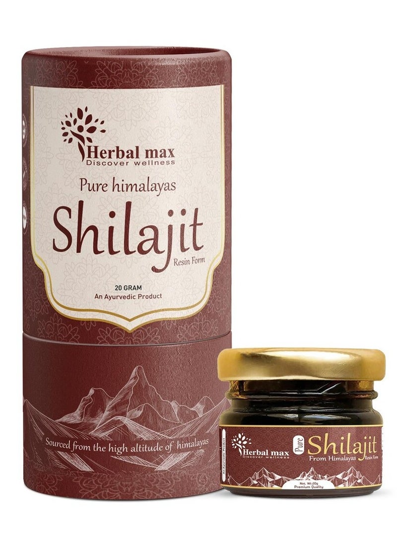 Herbal Max Herbal Max Discover Wellness pure Himalayan Shilajit 20 gm  - Image 1