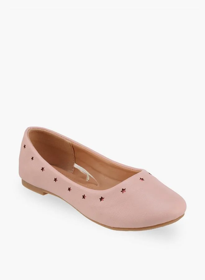 فلورا بيلا من شو إكسبرس Flora Bella Girls Star Cutout Detail Ballerina Shoes